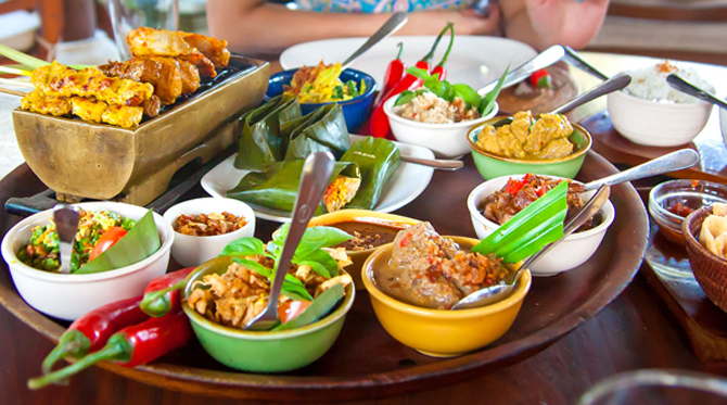 Balinese cusune food