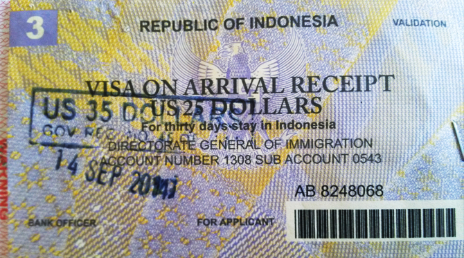 bali indonesia visa on arrival